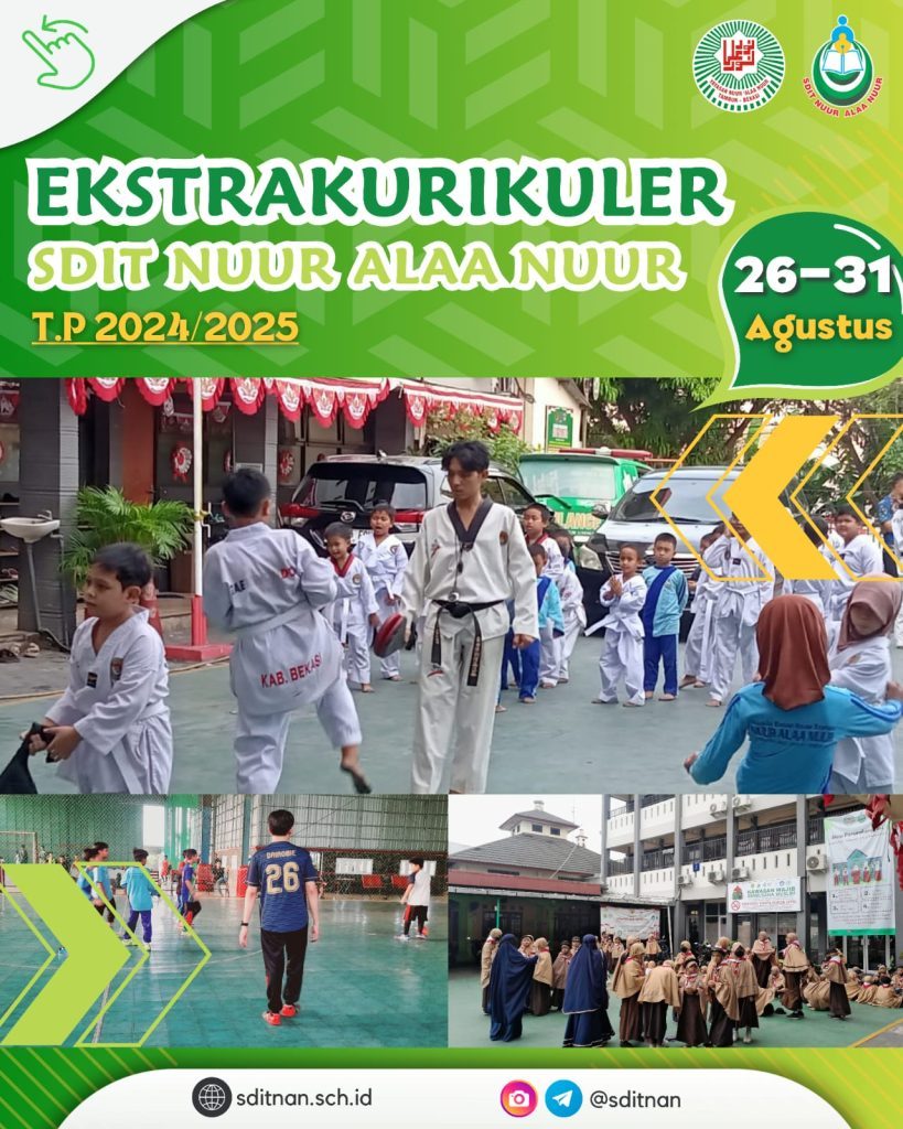Laporan Kegiatan Ektrakurikuler SDIT NUUR ALLA NUUR Pekan Terakhir Bulan Agustus