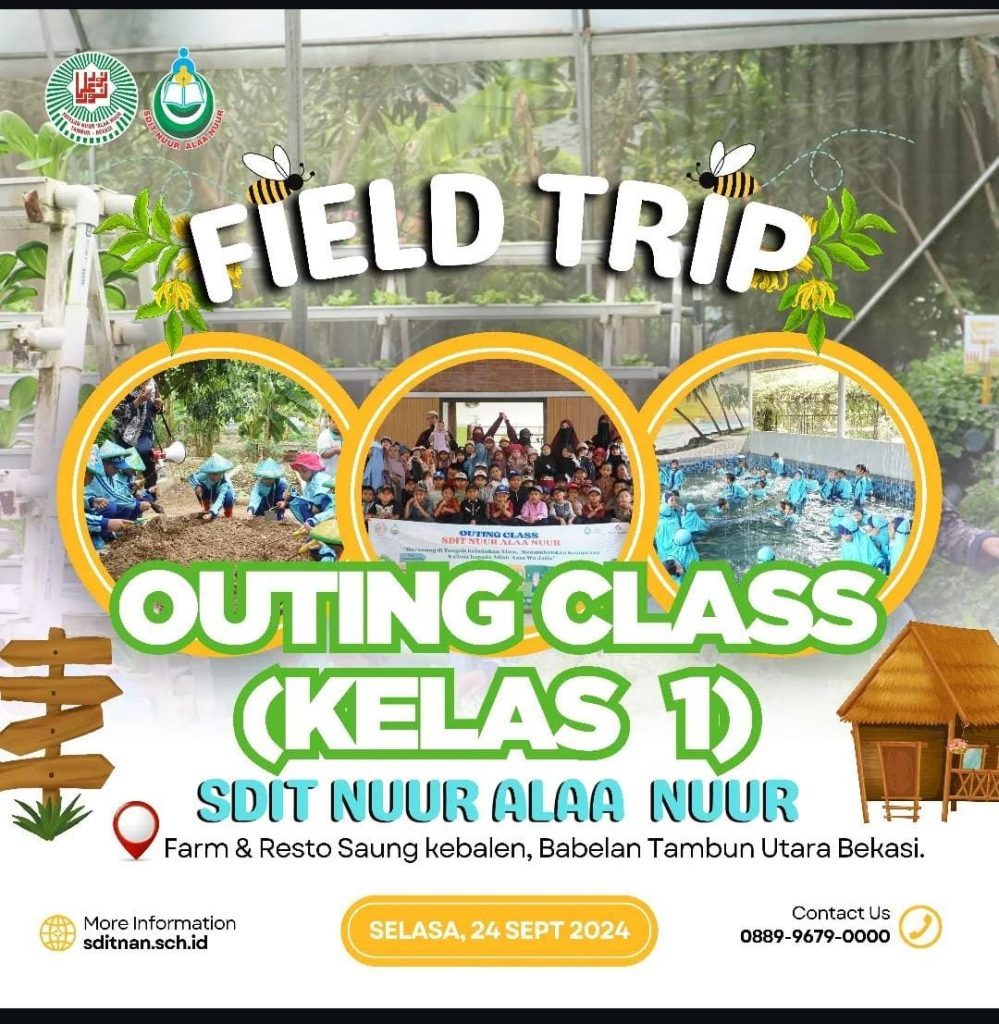 Laporan Kegiatan Outing Class Kelas 1 SDIT Nuur Alaa Nuur di Saung Kebalen Farm and Resto