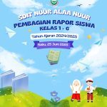 Pembagian Rapor Siswa Kelas 1–6 SDIT Nuur Alaa Nuur Tahun Ajaran 2024/2025