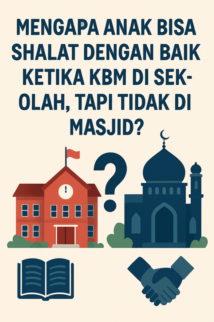 Mengapa Anak Bisa Shalat dengan Baik Ketika KBM di Sekolah, Tapi Tidak di Masjid?